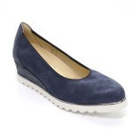 Pump Blauw nubuck 100203 Softwaves